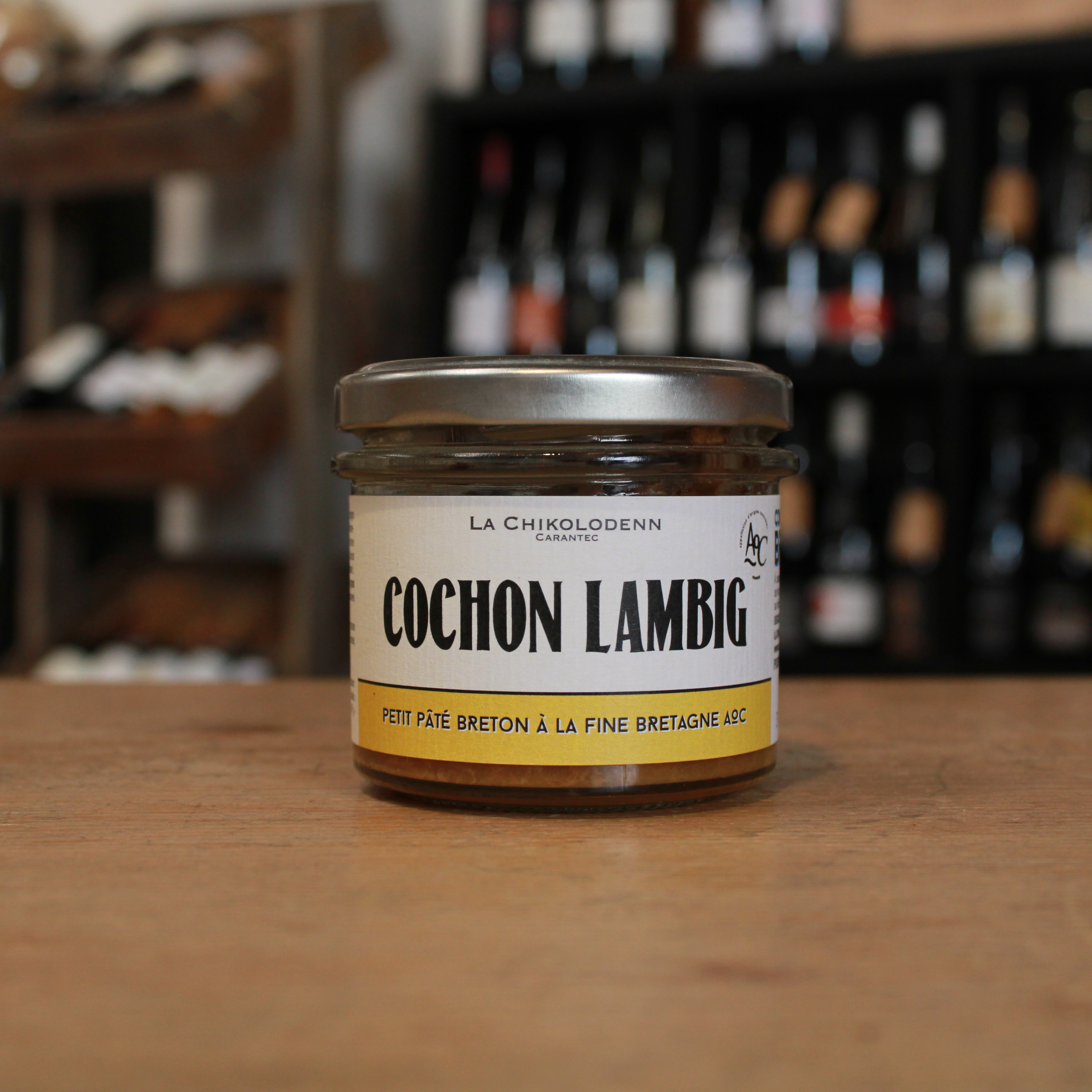 Petit pâté breton à la fine bretagne AOC - Cochon Lambig - La Chikolodenn